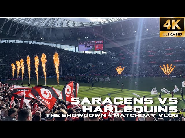 Premiership Rugby at the Tottenham Hotspur Stadium 🏉 | Saracens vs Harlequins in Showdown 4 [4K]