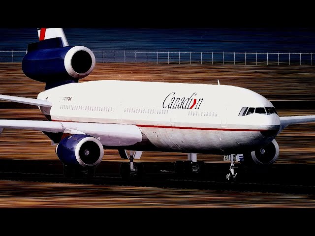 Big Aircraft Collapses During Take Off at Vancouver Airport - Canadian Airlines  Flight 17