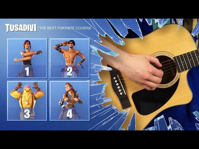 GUESS THE FORTNITE DANCE BY THE MUSIC - COVER VERSION - PART #5 | tusadivi