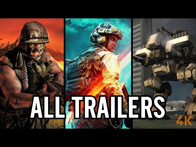 ALL Battlefield Trailers 2002-2021 (4K)