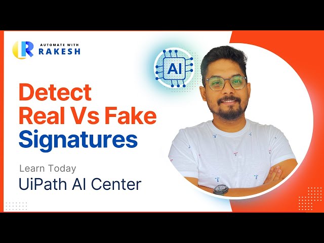 UiPath AI Center Signature Comparison Model | Learn to Use UiPath AI Center Signature Comparison