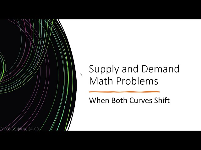 Supply and Demand Math Problems: When Both Curves Shift