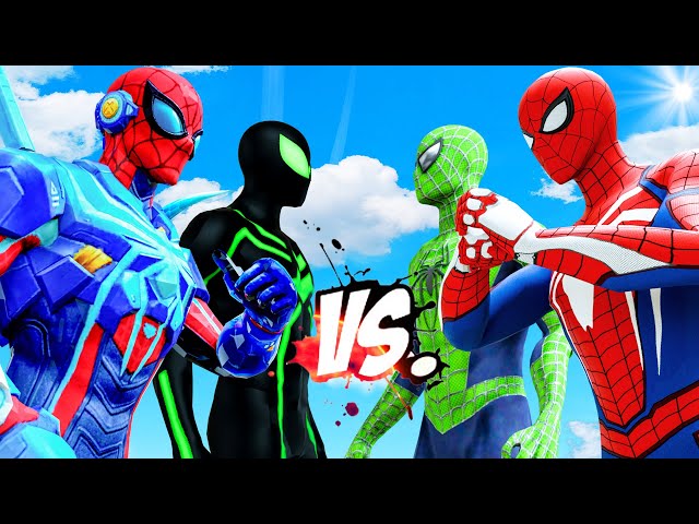 SPIDER-MAN PS4 & GREEN SPIDERMAN VS ARCADE SPIDERMAN & SPIDER-MAN BIG TIME