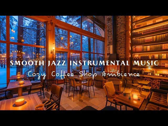 Smooth Jazz Instrumental Music ☕ Cozy Coffee Shop Ambience - Jazz Relaxing Music | Background Music