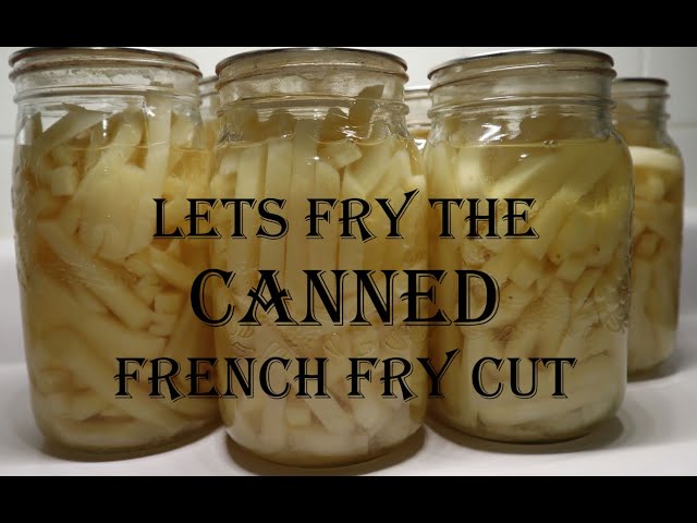 Tasty Homemade Canned French Fries.