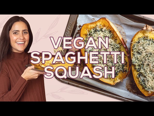 Baked Spaghetti Squash Recipe (Healthy and Vegan) - Two Spoons