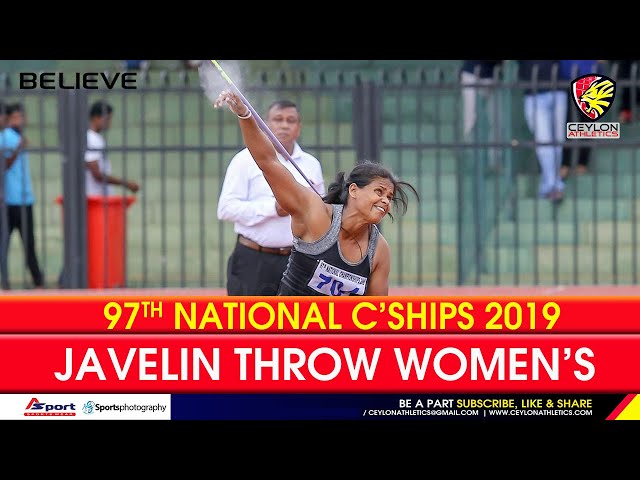 Javelin Throw Womens Finals   National Championships 2019