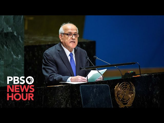 WATCH: Palestinian ambassador speaks before UN General Assembly vote to grant Palestine more rights