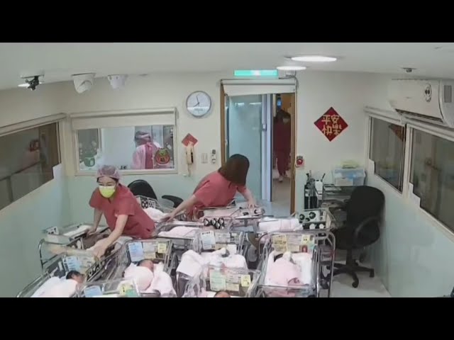 New video shows infant care center, newsroom during earthquake in Taiwan
