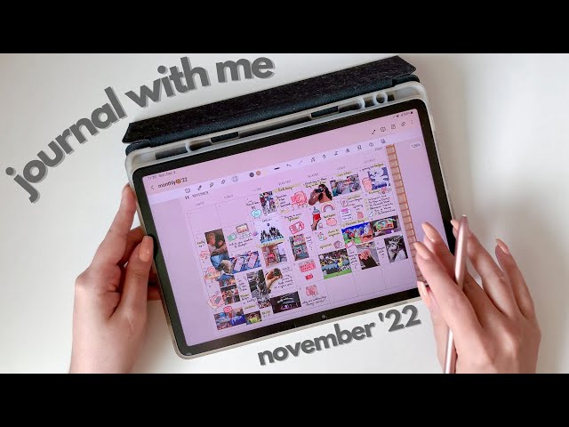 Digital Journal With Me 🌸 November '22 | Galaxy Tab S7 📝 Samsung Notes