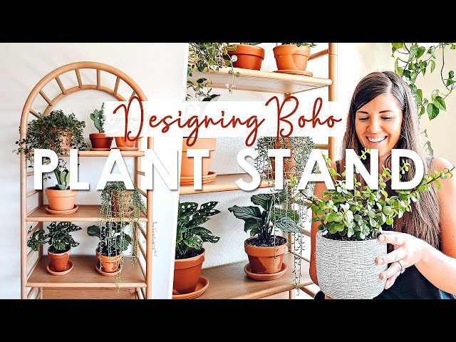 Designing Boho PLANT STAND | DIY Indoor Plant Shelf Home Decor