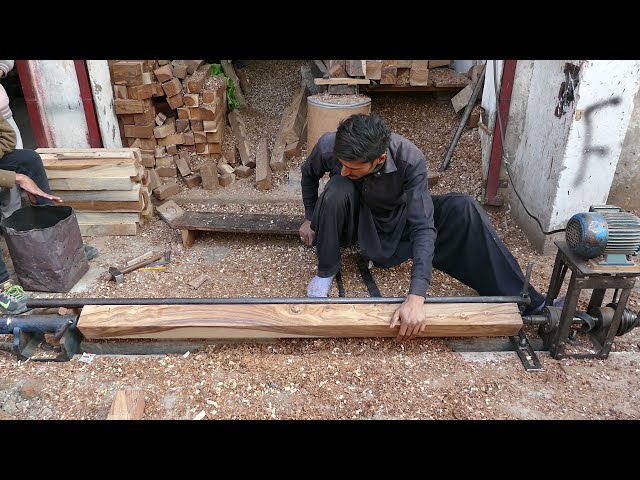 Making A Bed Leg Design with Hand Tool