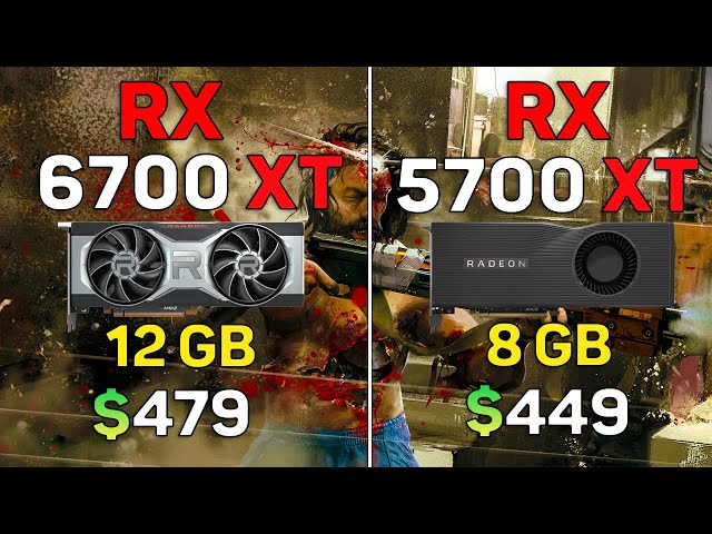 RX 6700 XT 12gb vs RX 5700 XT 8gb - 8 Games Test