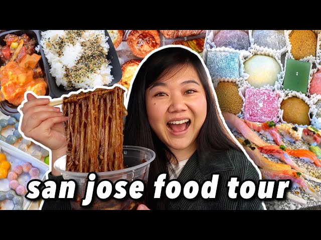 What to Eat in SAN JOSE! South Bay Food Tour (mochi, boba, sushi, pizza & more)