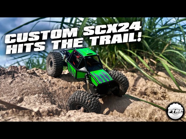 The 3D Printed U4 SCX24 Chassis gets Painted and Hits the Trails!!