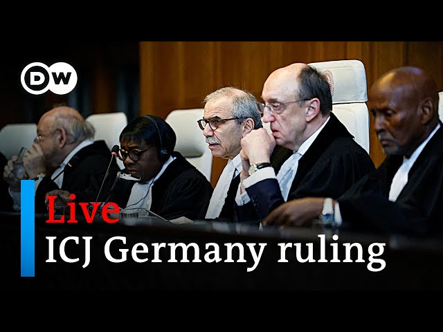 Live:  ICJ rules on Germany's complicity in Israel's alleged genocide in Gaza | DW News