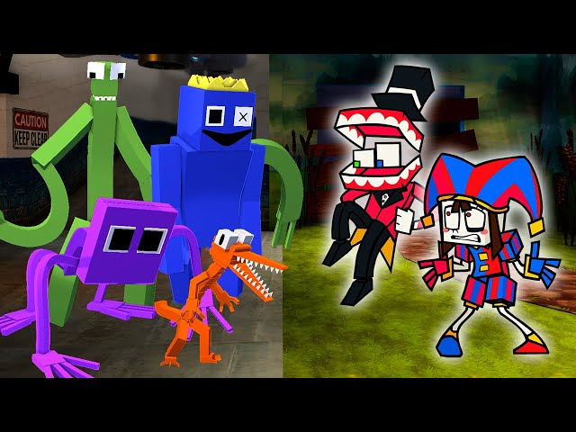 Minecraft Rainbow Friends Vs Pomni & Caine Friday Night Funkin' (FNF Mod/The Amazing Digital Circus)