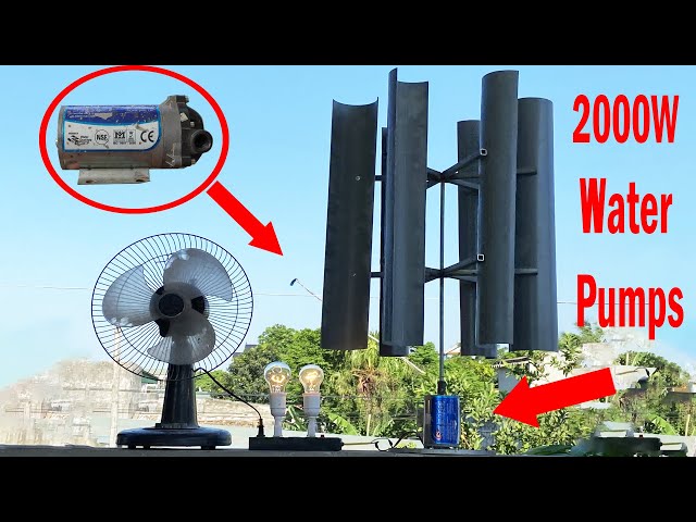 I Turned The Water Filter Compressor Into A Large-Capacity Wind Turbine Generator