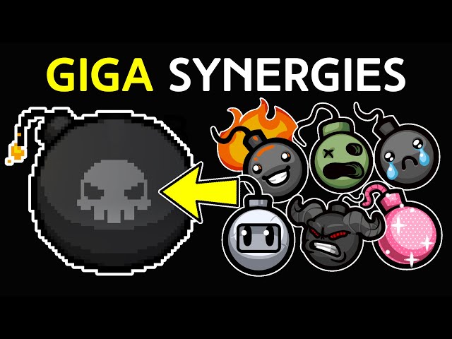 All GIGA BOMB Synergies! - The Binding of Isaac Repentance