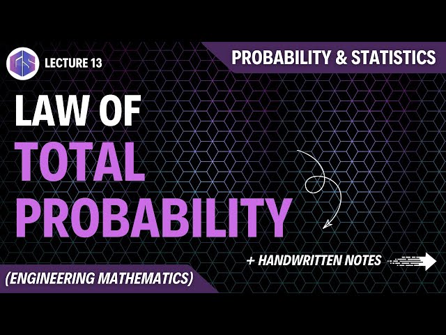Lec-13: Law of Total Probability | Probability and Statistics