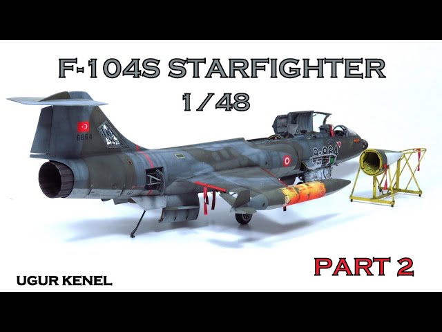 HOW TO BUILD HIGH DETAILED F 104S STARFIGHTER  1/48 Scale Model Kit - PART 2