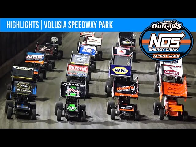 World of Outlaws NOS Energy Drink Sprint Cars | Volusia Speedway Park | March 5, 2023 | HIGHLIGHTS