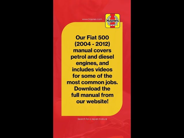 Fiat 500 (2004-2012) Full Manual