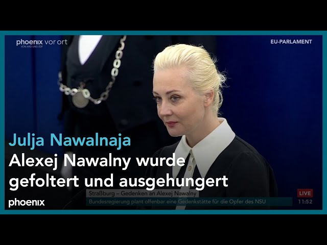 Rede von Julija Nawalnaja im EU-Parlament am 28.02.24