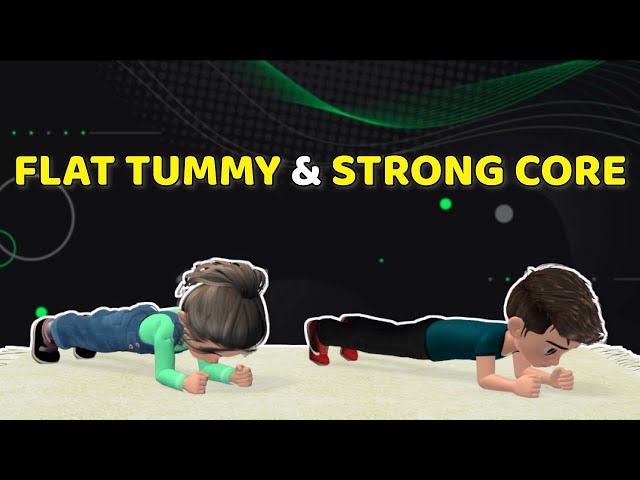 FLAT TUMMY & STRONG CORE: EXERCISES FOR KIDS