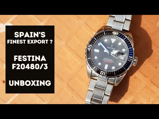 Swiss heritage! Spanish home! Festina F20480/3 unboxing and first impressions !