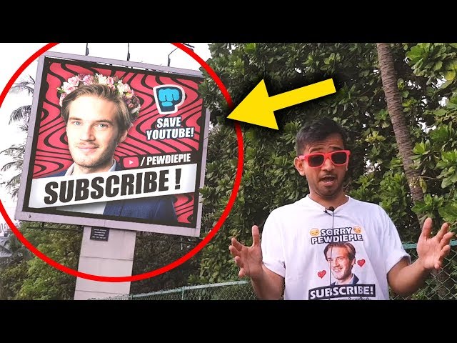 PewDiePie Billboards in India