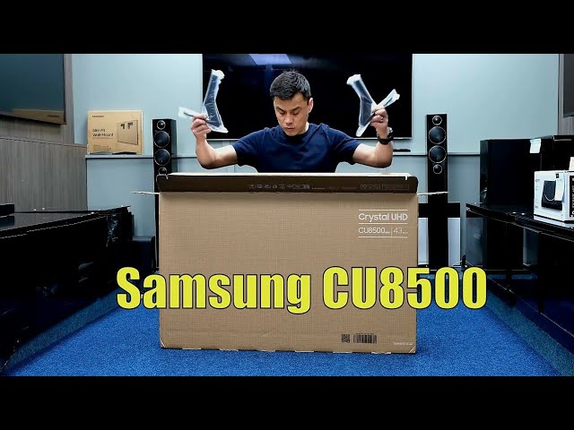 Samsung CU8500 2023 Unboxing, Setup, Test and Review with 4K HDR Demo Videos 43CU8500