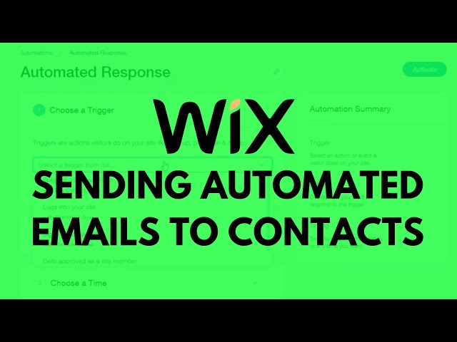 How to Send Automated Response Emails to Contacts on Wix?