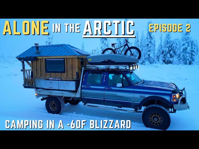 Driving an Old Ford Truck to the Arctic Ocean in -60F/-51C | 5 Days/2,000 miles Snowstorm Camping