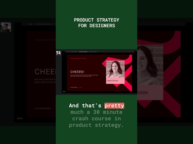 ✨ Product Strategy for Designers with Femke.Design