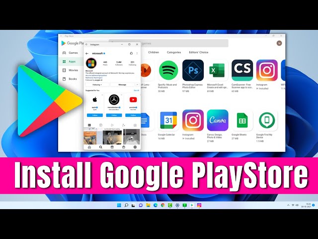 Windows 11 PlayStore | How to Install Playstore in Windows 11 | Download Playstore in Win 11 (2022)