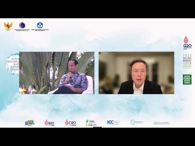 Elon Musk interviewed by Indonesian Education Minister – 14 November 2022