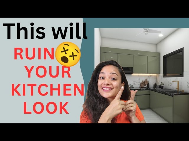 Errors that can make your kitchen look ugly