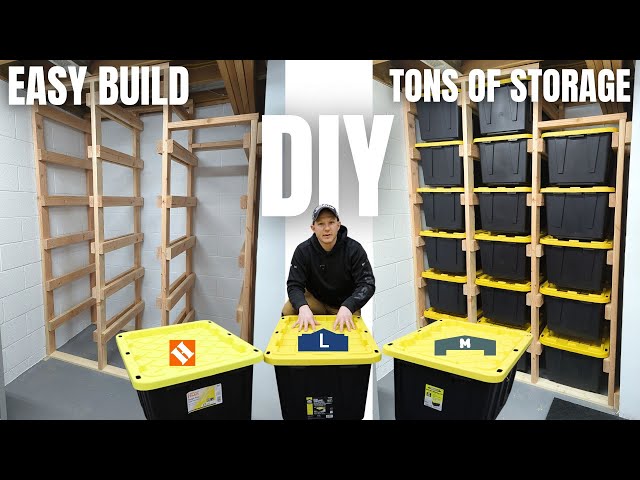 DIY Sliding Tote Storage | Easy Build | Lots of Storage & Organization!