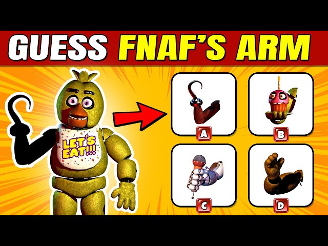 Guess The FNAF Character by Voice & ARM - Fnaf Quiz | Five Nights At Freddys| Chica, Foxy, Freddy