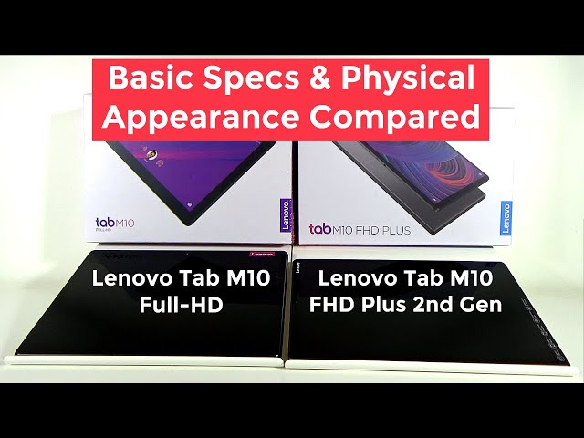 Lenovo Tab M10 Plus 2nd Gen vs Lenovo Tab M10 1st Gen Full HD