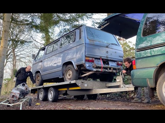 abadoned VW Hannover Edition rescue after 13 years in the woods