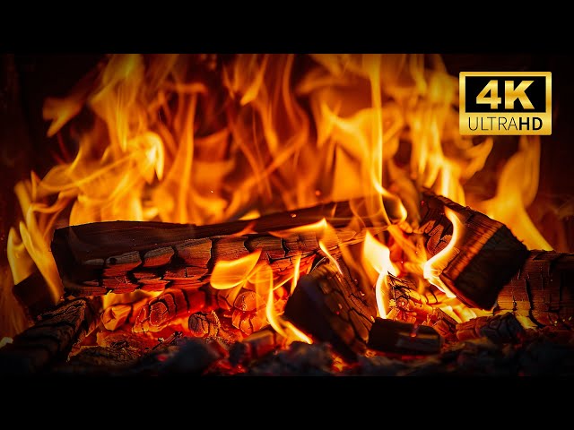 🔥Cozy Fireplace 🔥Fireplace with Crackling Fire Sounds🔥Fireplace Ambience