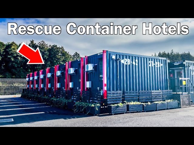 Accommodation in Rescue Container Hotels that Can be Mobilised in the Event of a Disaster.