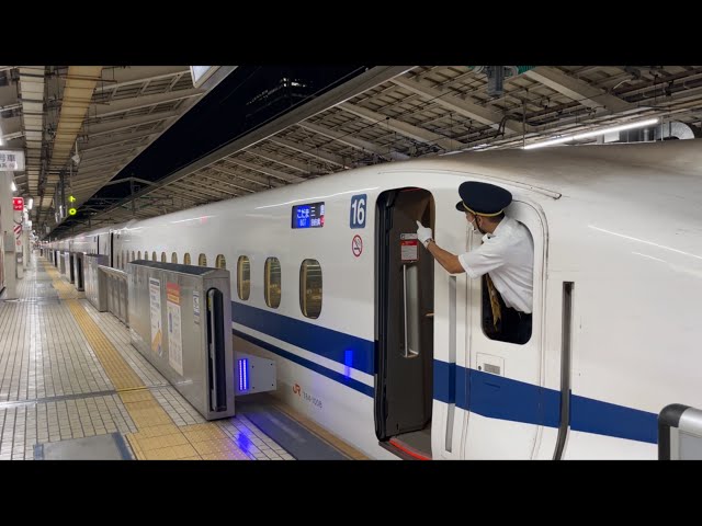 東海道新幹線 指差喚呼がしっかりしている車掌さん【安全ヨシ!】