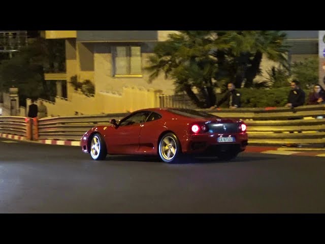 Crazy Ferrari 360 powersliding in Monaco!