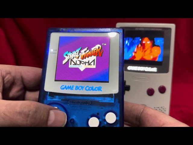 Game Boy Color mod IPS + ampli Audio + charge usb c