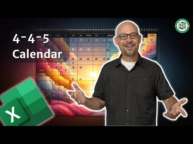 Excel How to Create a 445 Financial Calendar