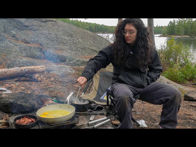 Wild Camping - Canoeing, Campfire, Cooking, S'mores