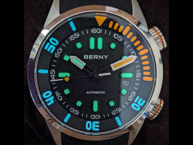Review of the Berny 20Bar (200m) Divers Watch AM339M by ChronoDivers UK